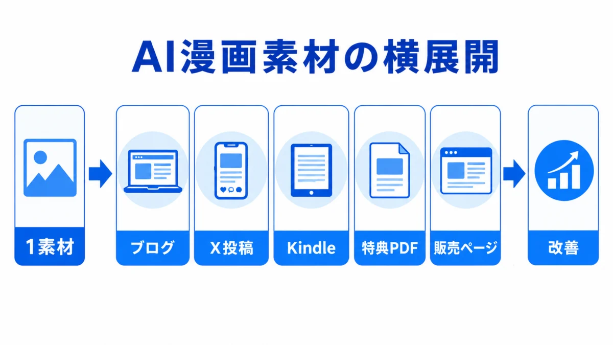 AI漫画素材の横展開