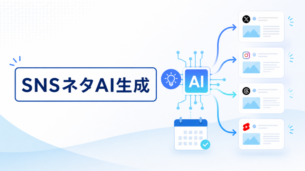 SNSネタ切れをAIで解決する方法｜投稿案を無限に作る実践フロー