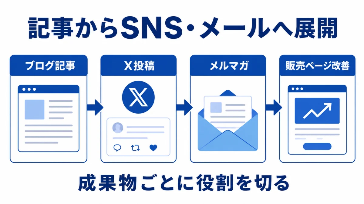 記事からSNS・メールへ展開
