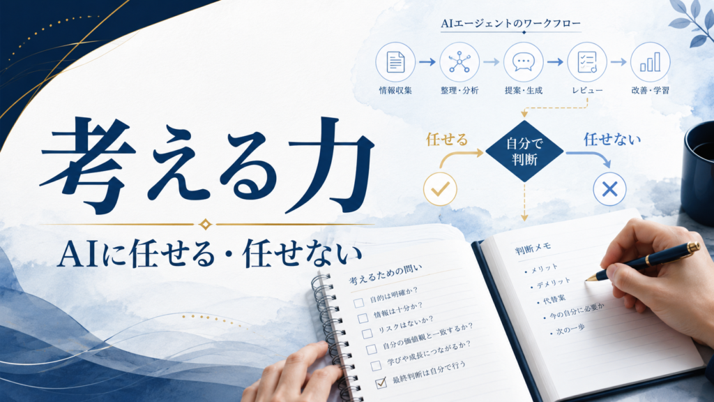 AIエージェント時代に残る考える力 アイキャッチ