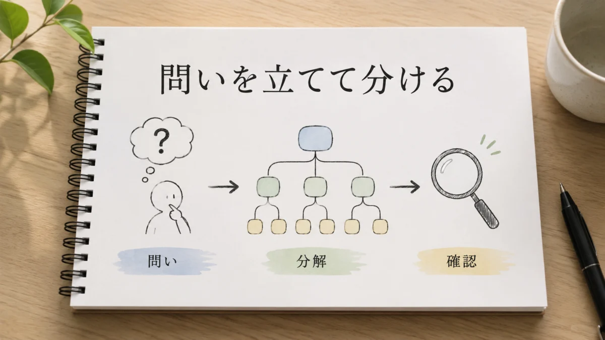 問い 分ける 確認の3ステップ